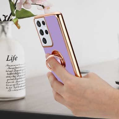Samsung Galaxy S21 ULTRA Skal Fodral Case (Lila)