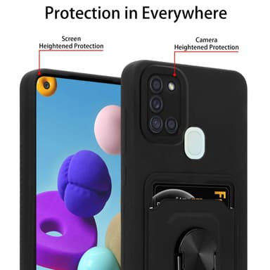 Samsung Galaxy A21s Skal Fodral (Svart)