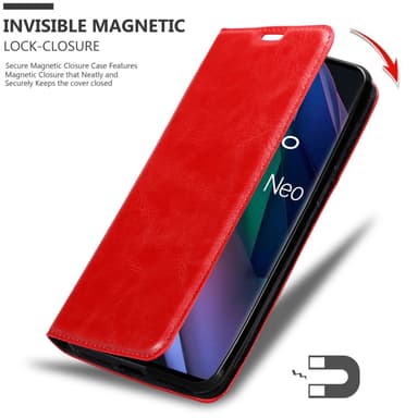 Oppo FIND X3 NEO Skal Fodral Case (Röd)