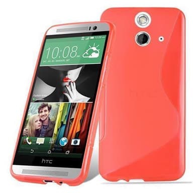 HTC ONE E8 Skal Fodral Case (Röd)