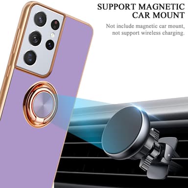 Samsung Galaxy S21 ULTRA Skal Fodral Case (Lila)