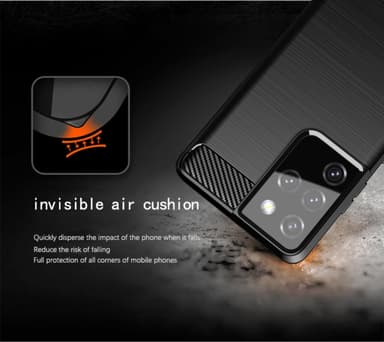 Samsung Galaxy S21 ULTRA Skal Fodral Case (Svart)