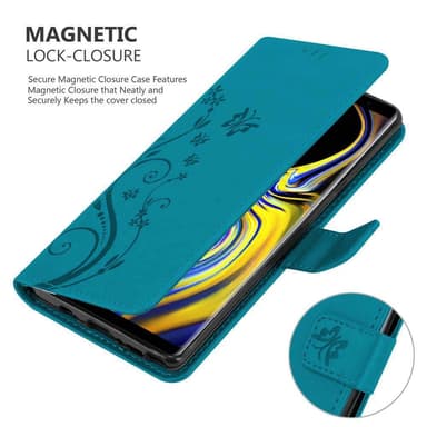 Samsung Galaxy NOTE 9 Plånboksfodral Skal (Blå)