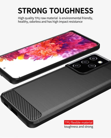 Samsung Galaxy S21 ULTRA Skal Fodral Case (Svart)