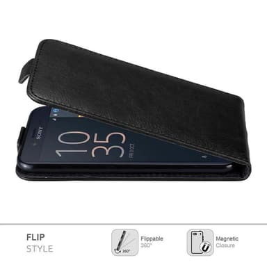 Sony Xperia X COMPACT Flipfodral Skal (Svart)