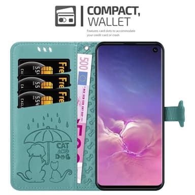 Samsung Galaxy S10 4G Plånboksfodral Skal (Grön)
