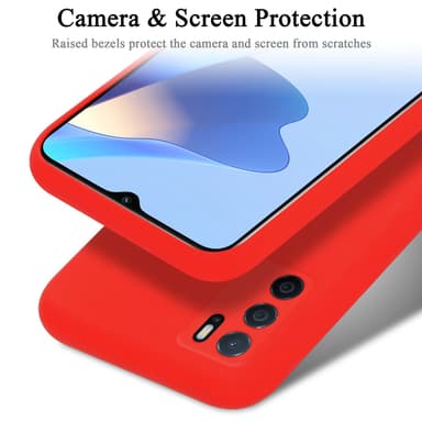 Oppo A16s / A54s Skal Fodral Case (Röd)