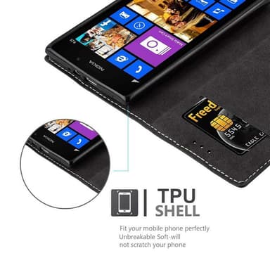 Nokia Lumia 925 Skal Fodral Case (Svart)