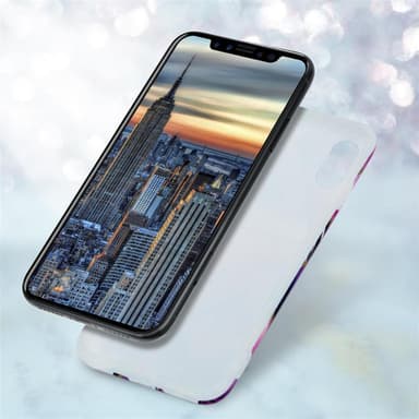 iPhone X / XS Plånboksfodral Skal (Lila)