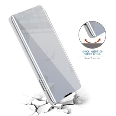 iPhone 13 PRO Plånboksfodral Skal (Silver)