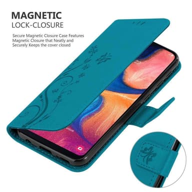 Samsung Galaxy A10e / A20e Plånboksfodral Skal (Blå)