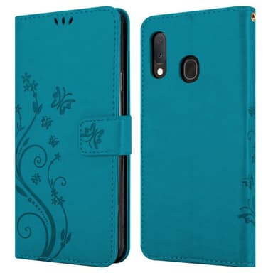 Samsung Galaxy A10e / A20e Plånboksfodral Skal (Blå)
