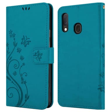 Samsung Galaxy A10e / A20e Plånboksfodral Skal (Blå)