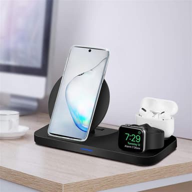 Samsung Galaxy NOTE 10 Plånboksfodral Skal (Blå)