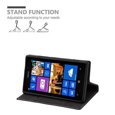 Nokia Lumia 925 Skal Fodral Case (Svart)