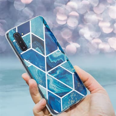 Samsung Galaxy NOTE 10 Plånboksfodral Skal (Blå)