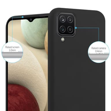 Skal Samsung Galaxy A12 / M12 Fodral Case (Svart)