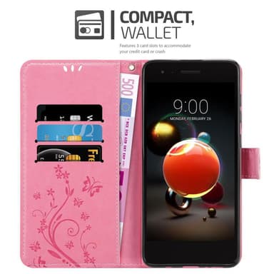 LG K8 2018 / K9 2018 Plånboksfodral Skal (Rosa)