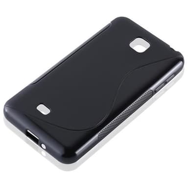 LG OPTIMUS F5 / LUCID 2 Skal Fodral Case (Svart)