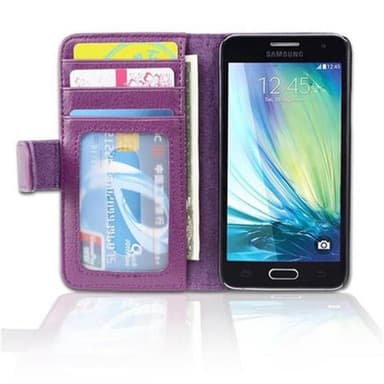 Samsung Galaxy A3 2015 Plånboksfodral Skal (Lila)