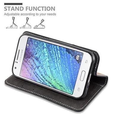 Samsung Galaxy J1 2015 Skal Fodral Case (Svart)