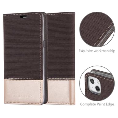 iPhone 13 MINI Plånboksfodral Skal (Grå)
