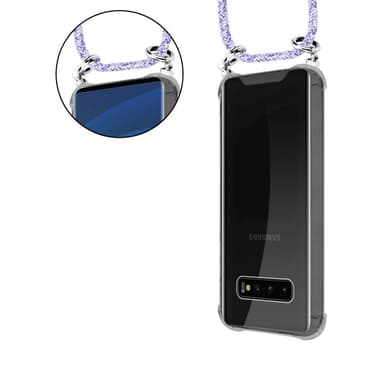Skal Samsung Galaxy S10 4G Fodral Kedja (Lila)