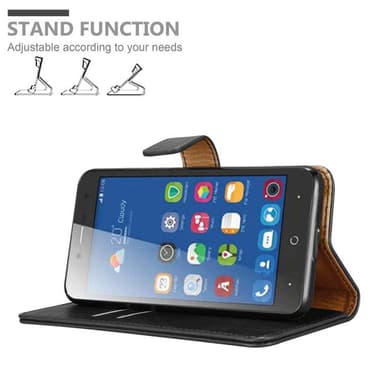 ZTE Blade L7 Plånboksfodral Skal (Svart)