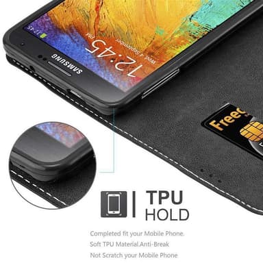 Samsung Galaxy NOTE 3 Skal Fodral Case (Svart)