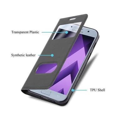 Samsung Galaxy A5 2017 Plånboksfodral Skal (Svart)