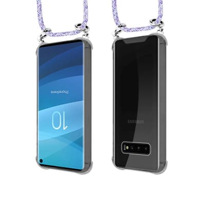 Skal Samsung Galaxy S10 4G Fodral Kedja (Lila)