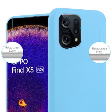 Skal Oppo FIND X5 Fodral Case (Blå)