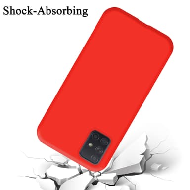 Samsung Galaxy A51 5G Skal Fodral Case (Röd)