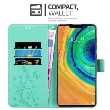 Huawei MATE 30 PRO Plånboksfodral Skal (Turkos)