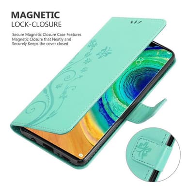 Huawei MATE 30 PRO Plånboksfodral Skal (Turkos)