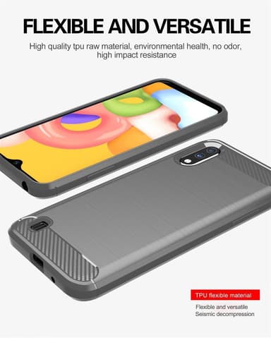 Samsung Galaxy A01 Skal Fodral Case (Grå)