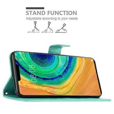 Huawei MATE 30 PRO Plånboksfodral Skal (Turkos)