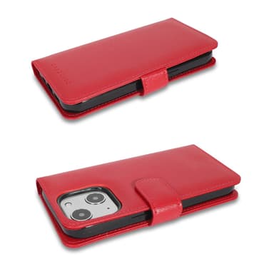 iPhone 13 MINI Plånboksfodral Skal (Röd)