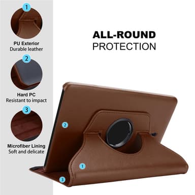 Skal Samsung Galaxy Tab A (10.5 tum) Fodral Case (Brun)