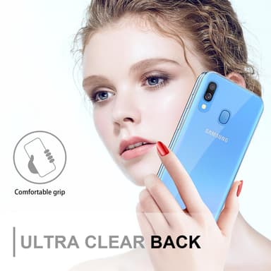 Skal Samsung Galaxy A40 Fodral Case (Transparent)