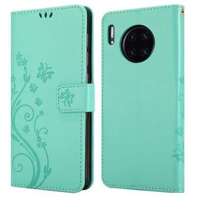 Huawei MATE 30 PRO Plånboksfodral Skal (Turkos)