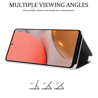 Samsung Galaxy A72 4G / 5G Plånboksfodral Skal (Silver)
