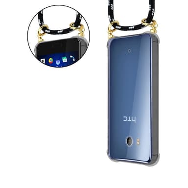 HTC OCEAN / U11 Skal Fodral Kedja (Svart)