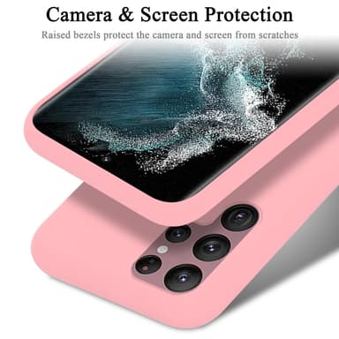 Samsung Galaxy S22 ULTRA Skal Fodral Case (Rosa)