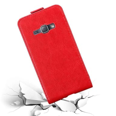 Samsung Galaxy J1 2016 Flipfodral Skal (Röd)