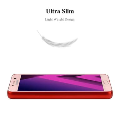 Samsung Galaxy A7 2017 Skal Fodral Case (Röd)