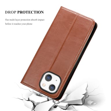 iPhone 13 Skal Fodral Case (Brun)