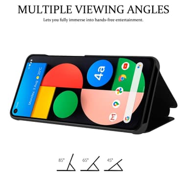 Google PIXEL 4A Plånboksfodral Skal (Svart)