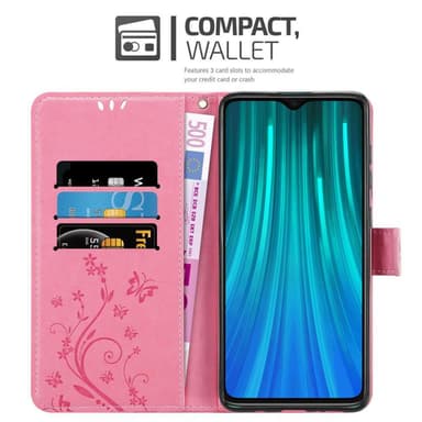 Xiaomi RedMi NOTE 8 PRO Plånboksfodral Skal (Rosa)