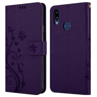 Samsung Galaxy A10s / M01s Plånboksfodral Skal (Lila)